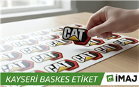 Cat için yapılan kayseri baskes etiket imalatı