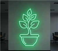 gelişimi simgeleyen ofis kayseri neon tabelaları