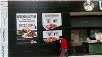 Kayseri ışıklı vinil tabela usta dönerci avm tabela