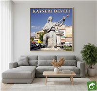 Kayseri Develi İlçesi Aşık Seyrani kanvas tablo duvar dekorasyonu