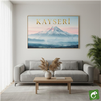Kayseri erciyes dağı kanvas tablo, modern dekorasyonu