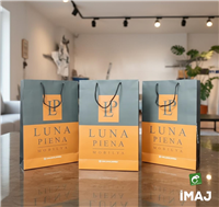 luna piena mobilya için yapılan kayseri karton çanta imalatı