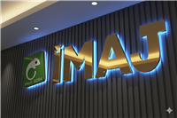 imaj reklam logo kayseri krom harf mavi ışık