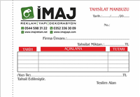 Kayseri Tahsilat Makbuzu Basımı