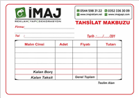 Kayseri Tahsilat Makbuzu
