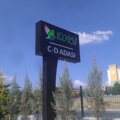 Led Işıklı Pilon Tabela