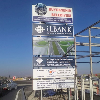 İnşaat Totemi Tabelası 