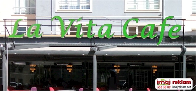 La Vita Cafe Fileli Krom Kutu Harf