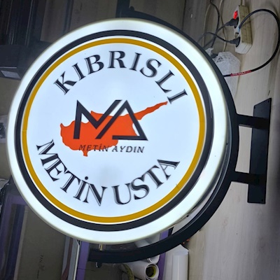 Yuvarlak Işıklı Dönen Tabela